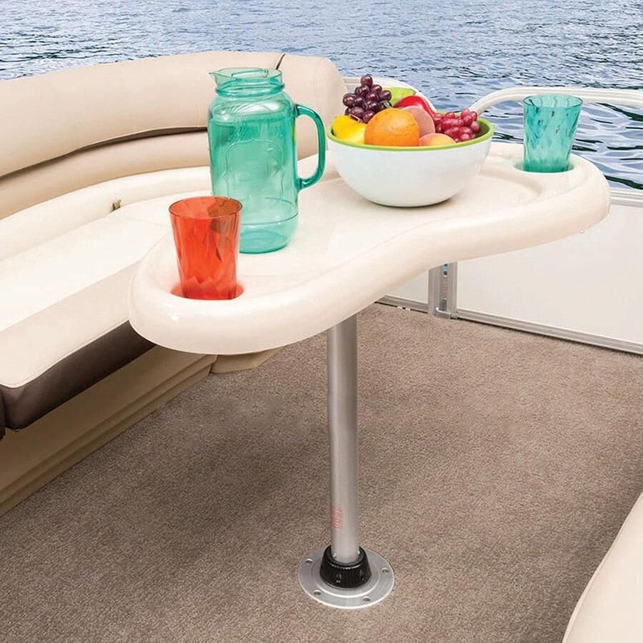 Verwijderbare Tafelpoot Rv Accessoires Hoogte Verstelbare Aluminium Boot Tafel Base Beugel Afneembare Voeten 27.6in Geschikt voor Yachts Rv