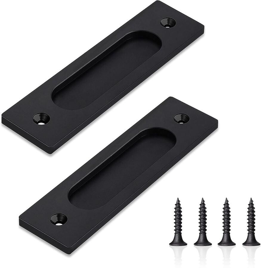 Verzonken Schuifdeur Trekt Rechthoekige Vingertrekken voor Schuifdeuren 2 Stuks