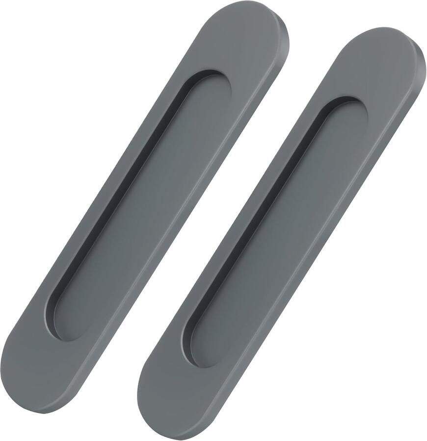 Verzonken Schuifdeurgrepen Modern Design Set van 2 Aluminium
