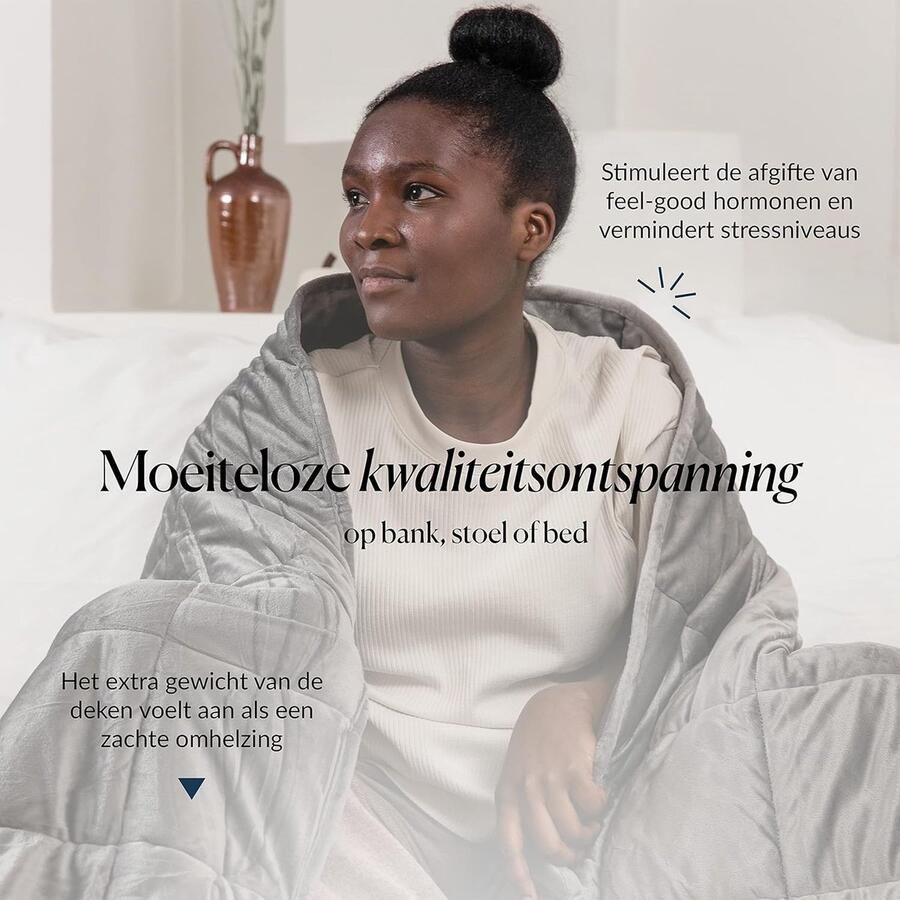 Verzwaarde Deken voor Bank en Bed Ontspanning & Comfort 1 stuk Roze 140x200cm