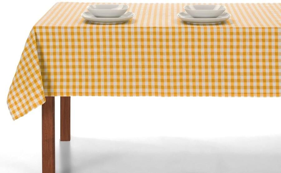 Geruit tafelkleed veelzijdig en kreukvrij 5 maten 8 kleuren