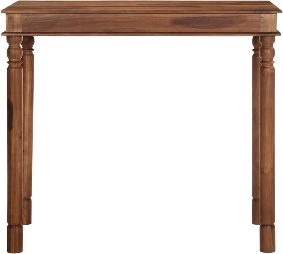 The Living Store Bartafel 120x60x107 cm massief acaciahout Bartafel Acacia Hout Tuintafel Lounge Tafel Buitentuin