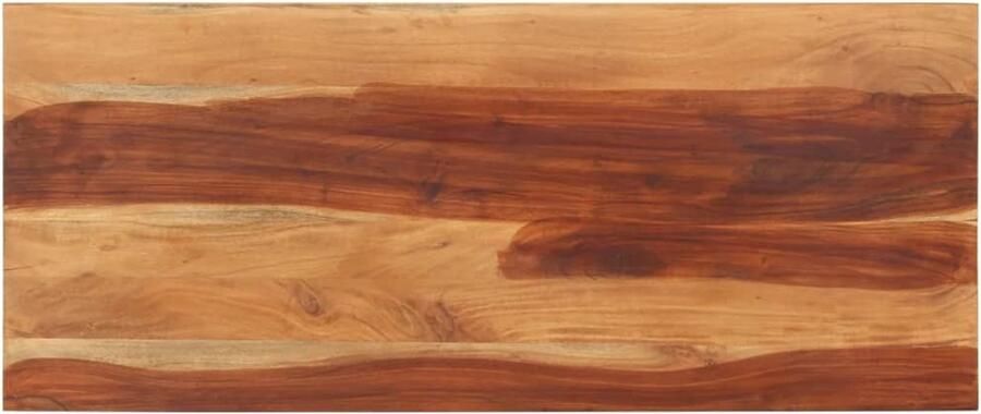 The Living Store Sheeshamhouten Tafelblad 60x140 cm Rustieke charme Massief materiaal Unieke kleuren Tafelblad Acacia Hout Landelijke Stijl Vintage Tafel Salontafel - Foto 3
