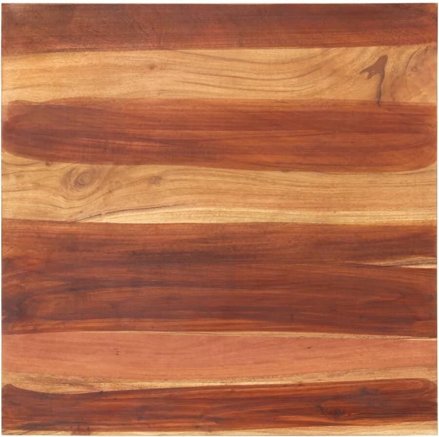 The Living Store Sheeshamhouten Tafelblad 70 x 70 cm Duurzaam en Rustiek Tafelblad Acacia Hout Landelijke Stijl Vintage Tafel Salontafel - Foto 3