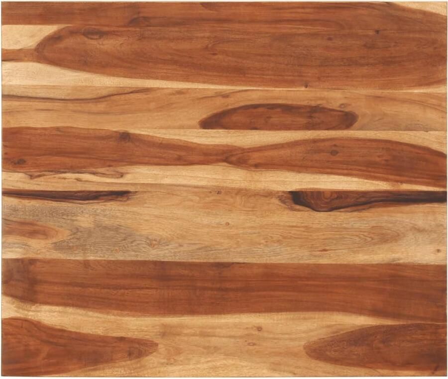 The Living Store Tafelblad 15-16 mm 70x80 cm massief acaciahout Tafelblad Acacia Hout Salontafel Eettafel Vintage Tafel - Foto 3