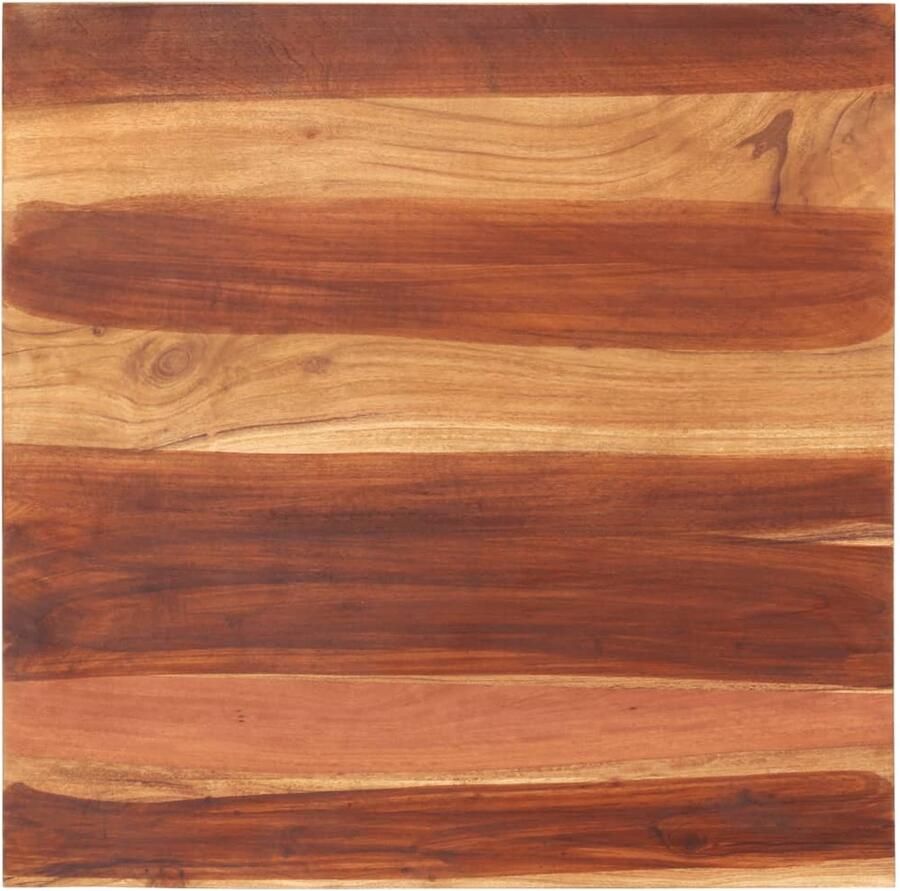 The Living Store Sheeshamhouten Tafelblad 70 x 70 cm Rustieke charme Massief hout 25-27 mm Tafelblad Acacia Hout Vintage Tafel Landelijke Tafel Salontafel - Foto 3