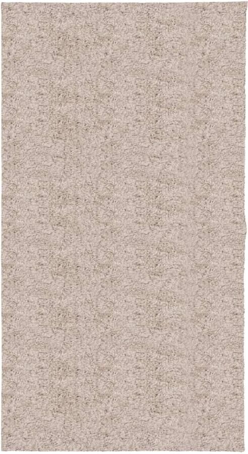 VidaXL Vloerkleed Shaggy Beige 80x150 cm Shaggy Vloerkleed Beige Vloerkleed Polypropyleen Vloerkleed Living Room Rug Bedroom Rug
