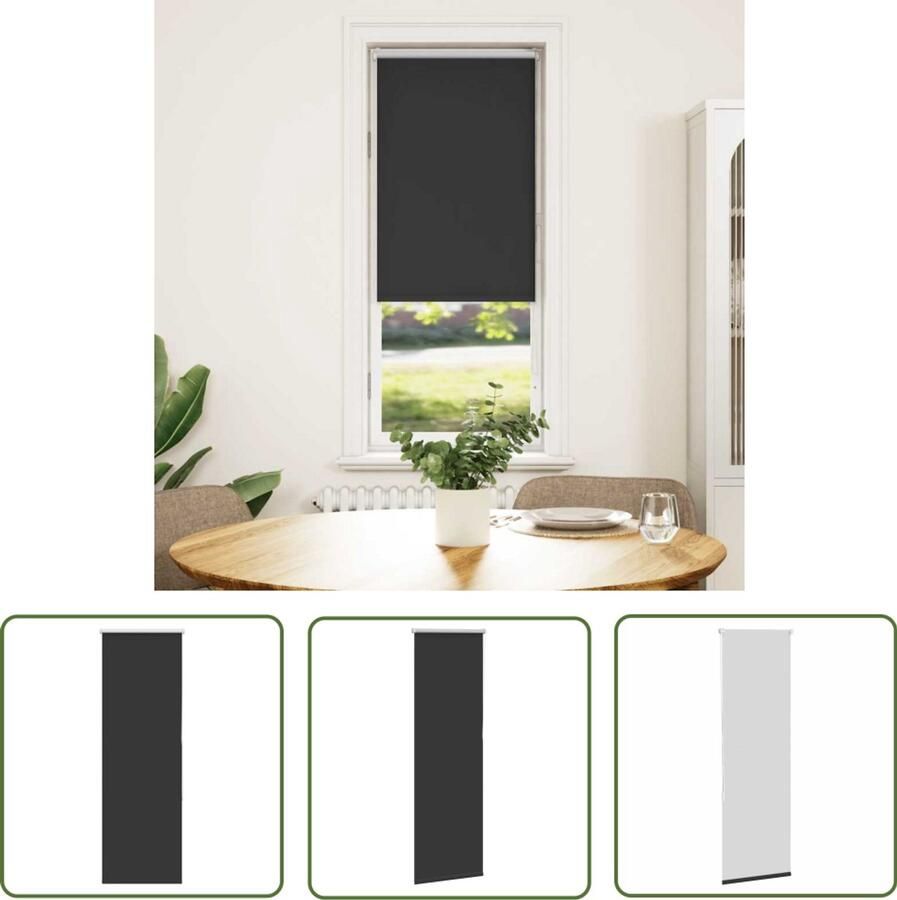 The Living Store Rolgordijn verduisterend 40x130cm stofbreedte 35 7 cm polyester Rolgordijn Blackout Gordijnen Verduisterend Gordijn Kamerscherm Woonkamer Decoratie