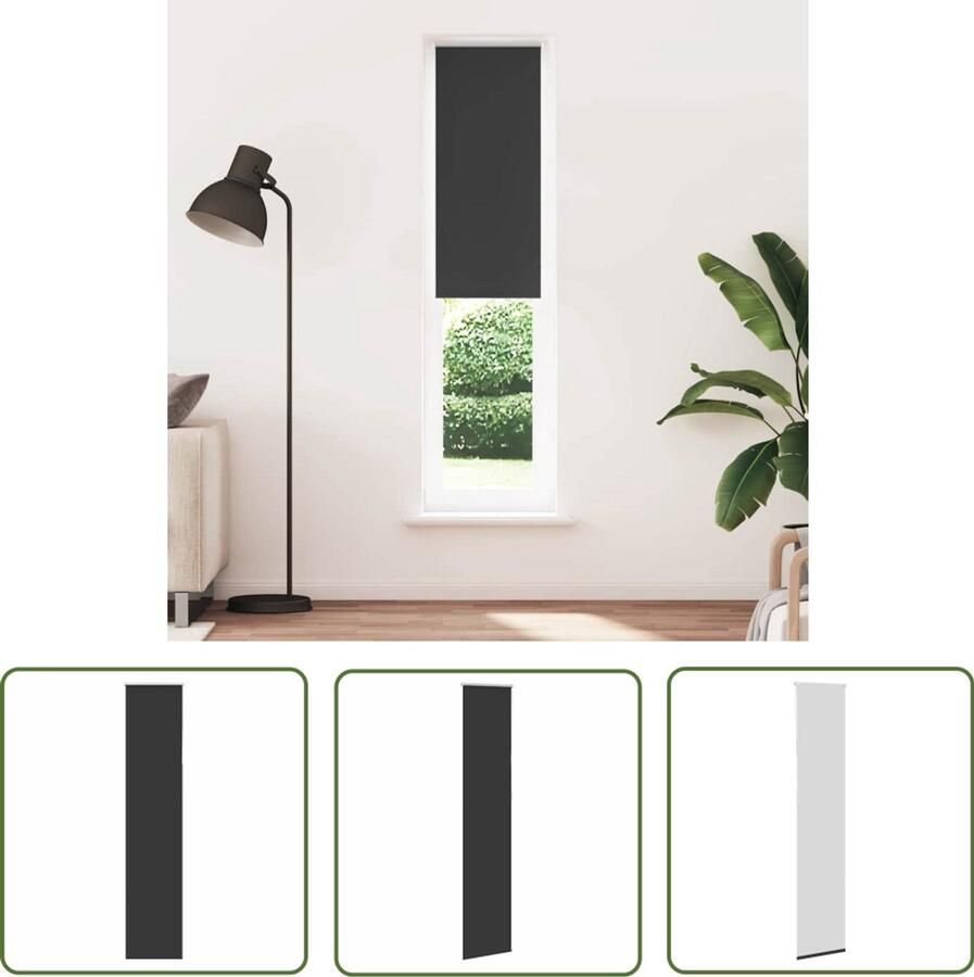 The Living Store Rolgordijn verduisterend 40x210cm stofbreedte 35 7 cm polyester Rolgordijnen Blackout Gordijnen Verduisterend Gordijn Kamerscherm Woonkamer Decoratie