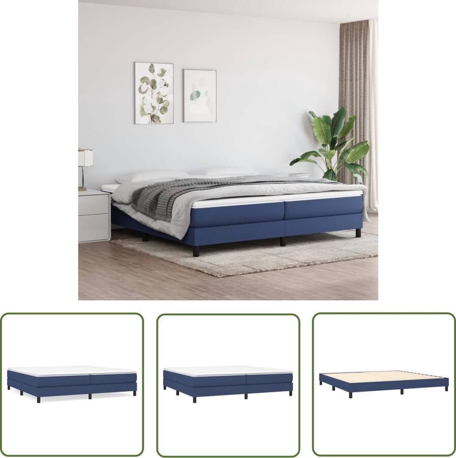The Living Store Boxspring Bed Pocketvering Middelharde Ondersteuning 203x200x25 cm( LxBxH) Huidvriendelijk Boxspring Boxsprings Tweepersoonsbed Slaapcomfort Pocketed Spring Mattress - Foto 3