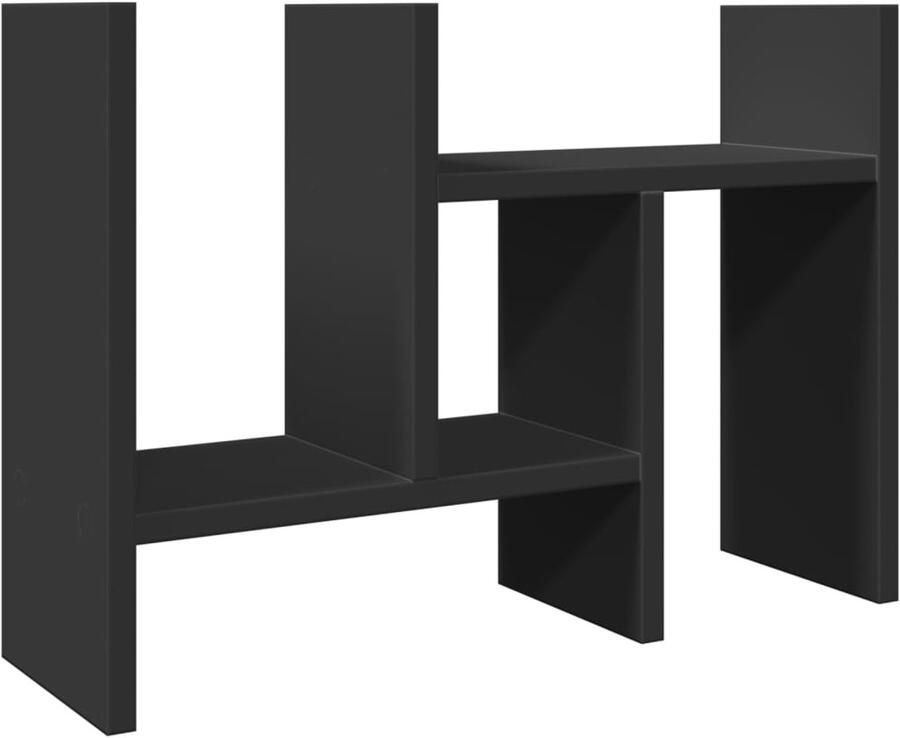 VidaXL Bureau organiser 34 5x15 5x35 5 cm Bewerkt hout zwart