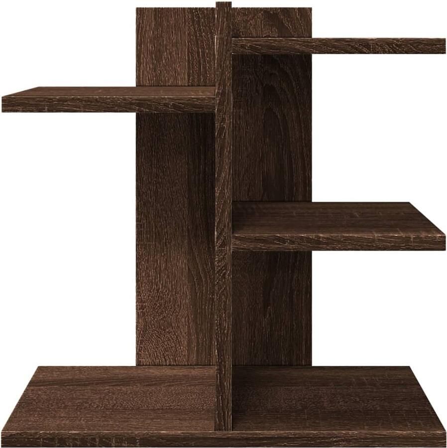VidaXL Bureau organiser 42x21 5x42 cm bewerkt hout bruin eikenkleurig