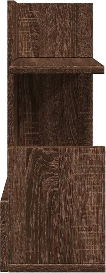 VidaXL Bureau organiser 49x20x52 5 cm bewerkt hout bruin eikenkleurig