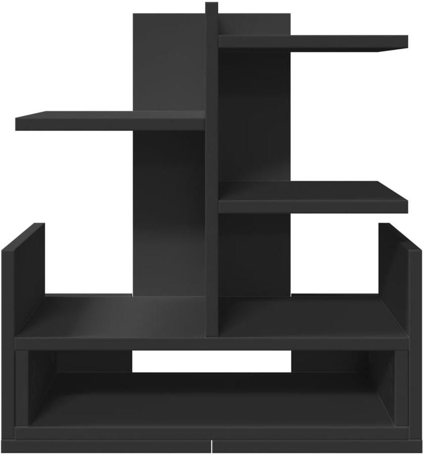 VidaXL Bureau organiser 49x20x52 5 cm bewerkt hout zwart