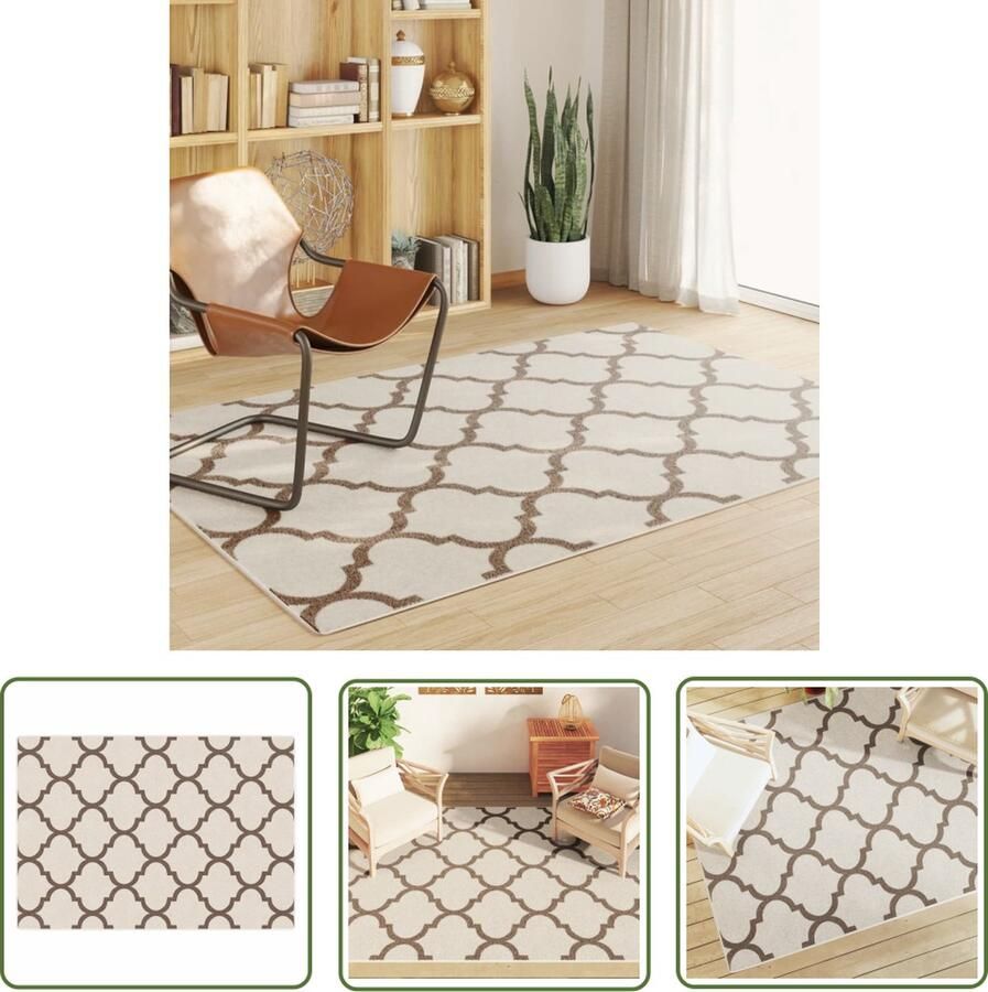 The Living Store Sorona Dupont Vloerkleed 160 x 230 cm Meerkleurig Hypoallergeen Anti-slip Vloerkleden Design Vloerkleed Arabisch Vloerkleed Multifunctioneel Vloerkleed Outdoor Vloerkleed