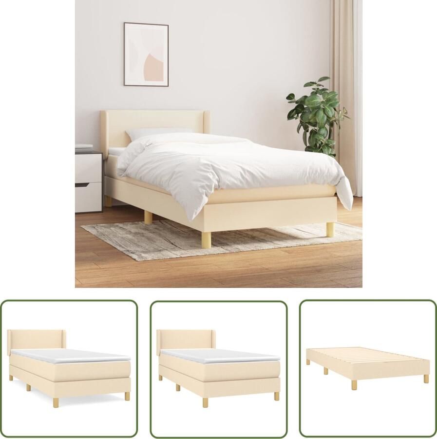 The Living Store Boxspringbed Dream Pocketvering Medium 90x200 Incl Matras Topmatras Boxspringbed Droom Pocketvering Medium Hard 90x200