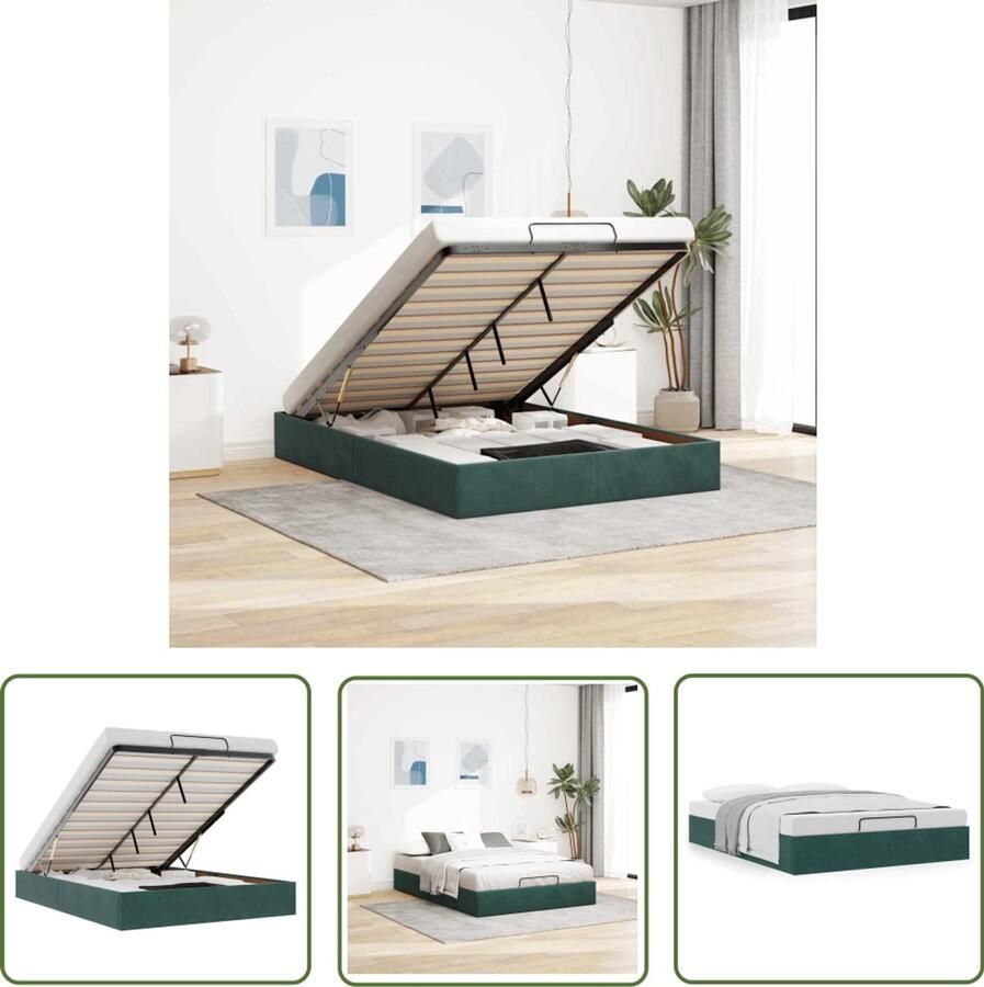 VidaXL Gereedschap Dynamische Sleutel Ottoman bedframe zonder matras 140x200 cm fluweel donkergroen Mechanica Klikklok Torque Wrench