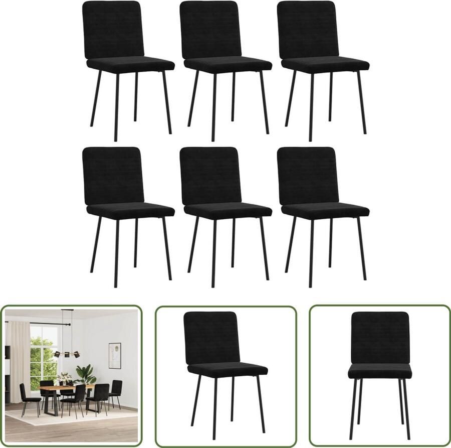 VidaXL Gereedschapset Dynamische Sleutel Eetkamerstoelen 6 st fluweel zwart Klikmechanisme Torque Wrench Draai Moment