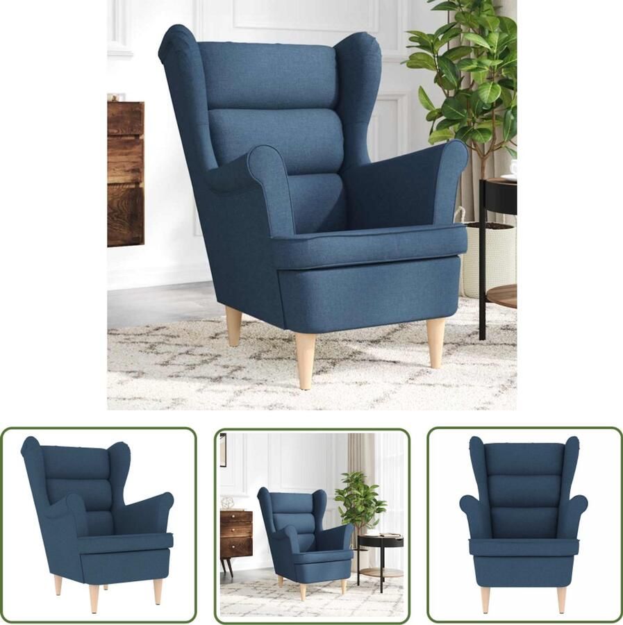 VidaXL Gereedschapset Dynamische Sleutel Fauteuil 74x84x100 cm stof blauw Drapers Tools Klikmechanisme Torque Wrench