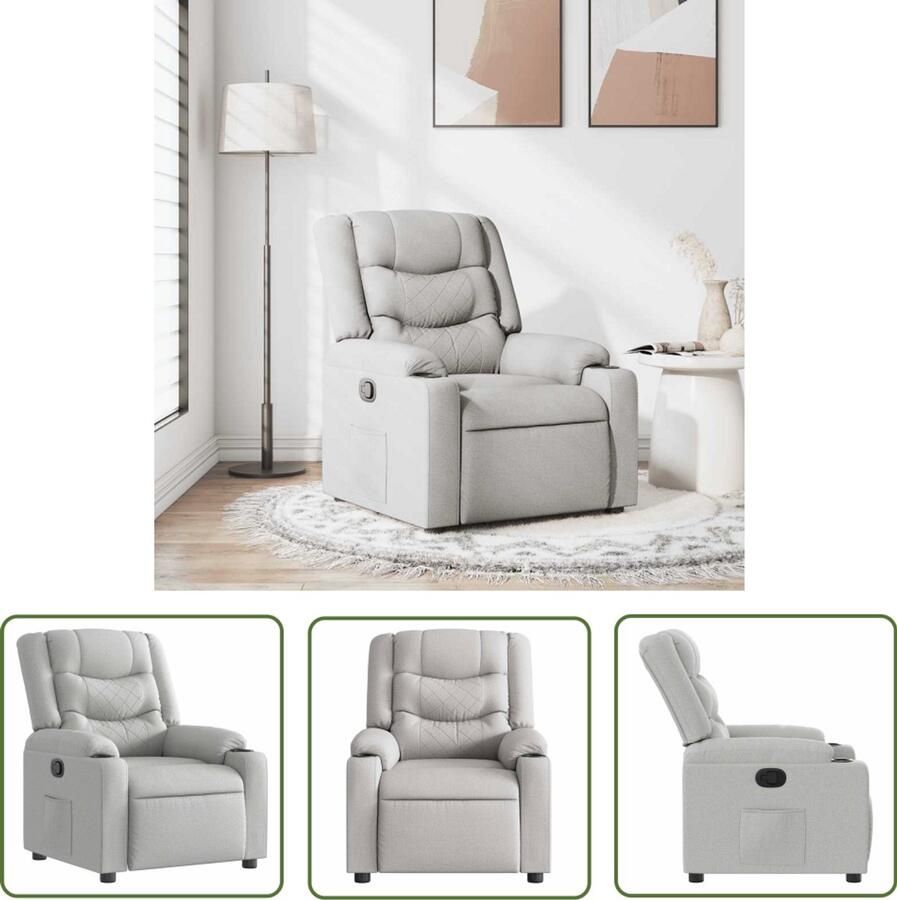 VidaXL Gereedschapset Dynamische Sleutel Fauteuil verstelbaar stof wolk grijs Draadloos Gereedschap Mechanica Klikmechanisme