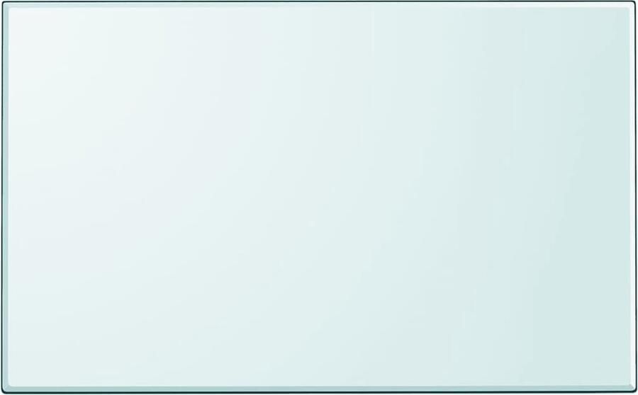 The Living Store Tafelblad van gehard glas 1000x620 mm rechthoekig Tafelblad Glazen Tafelblad Eetkamertafel Blad Salontafelblad Terras Tafelblad