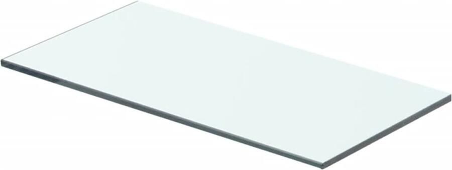 VidaXL Glazen Wandplank Transparant Wandrek Wandschap transparant 40x15 cm glas Vitrinekast Muurschaps Displaywand