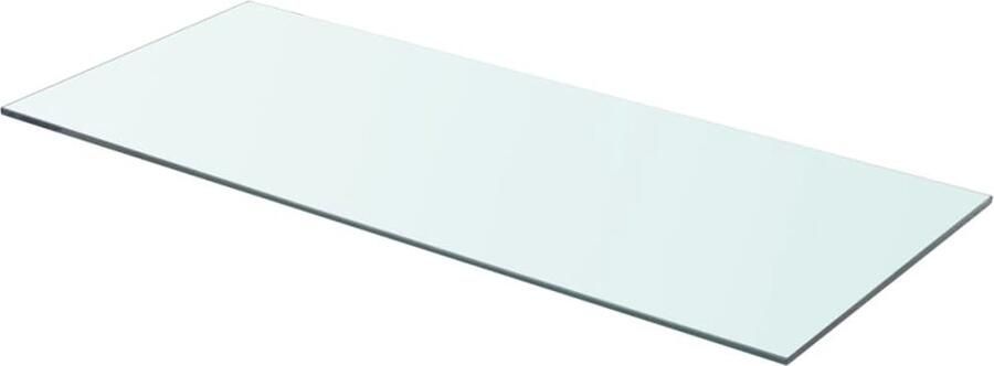 VidaXL Glazen Wandplank Wanddecoratie Wandschap transparant 70x30 cm glas Vitrinekast Displayrek Woonaccessoires
