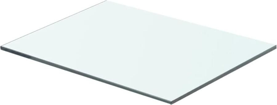 VidaXL Glazen Wandrek Transparante Wandplank Wandschap transparant 40x25 cm glas Wanddisplay Vitrinekast Woonaccessoires