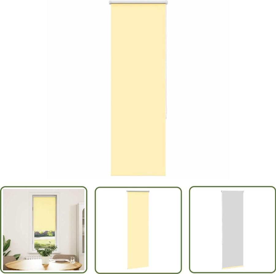 The Living Store Rolgordijn verduisterend 55x130 cm stofbreedte 50 7cm geel Rolgordijnen Gordijnen Verduisteringsgordijnen Privacy Gordijnen Kamerscherm