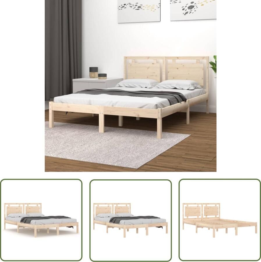 The Living Store Bed Denemarken Grenenhout Multiplex lattenbodem 180x200 Rustiek Bed Frame Grenenhouten Bed Boxspring Bed Slaapcomfort Rustic Style