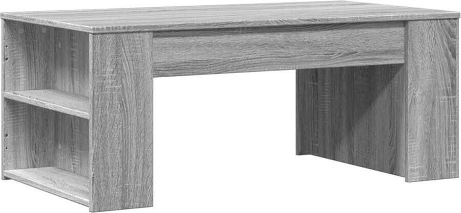 VidaXL Salontafel 102x55x42 cm bewerkt hout grijs sonoma eikenkleurig Salontafel Grijze Salontafel Houten Salontafel Design Salontafel Living Room Furniture