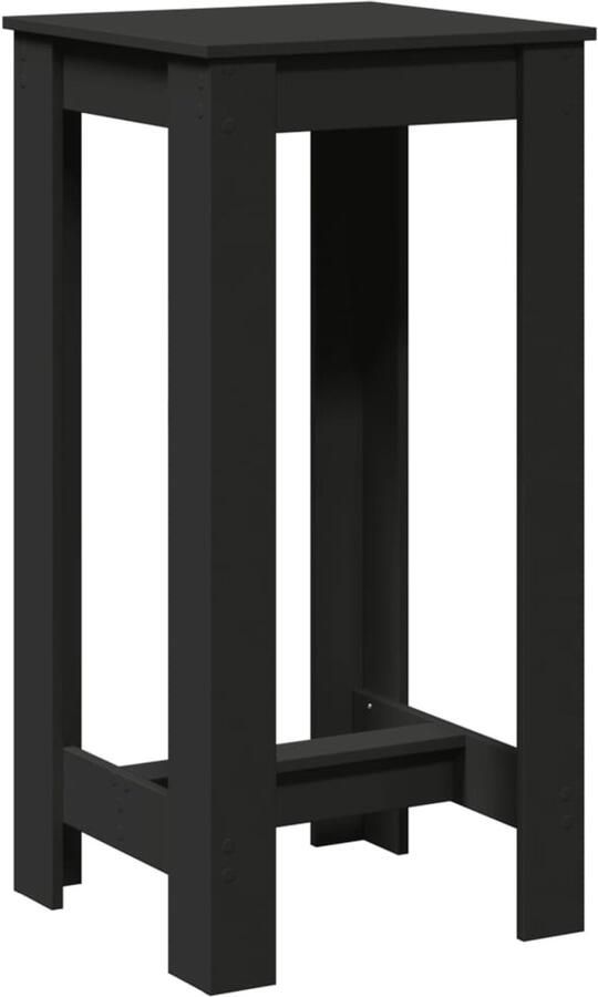 VidaXL Bartafel Zwart 51x50x103 5 cm Bewerkt hout Bartafel Houten Bartafel Zwarte Bartafel Eetkamertafel Lounge Tafel