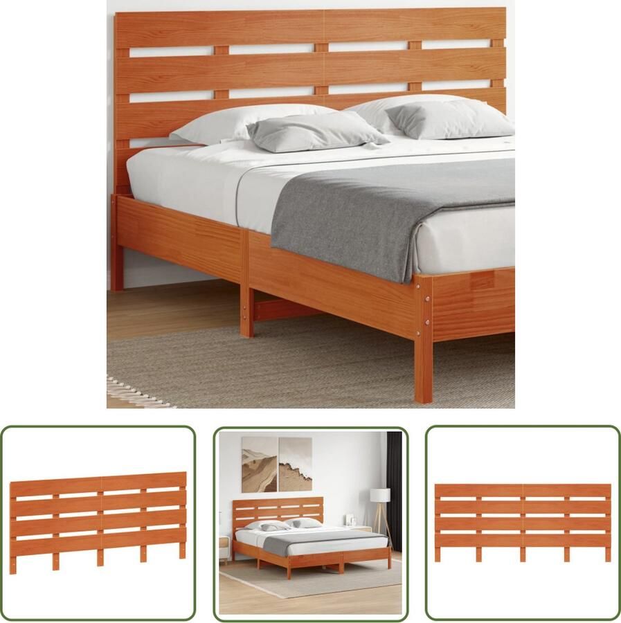 The Living Store Houten Hoofdeinde 180.5 x 3 x 80 cm Grenenhout Hoofd Bord Houten Hoofdbord Kopen Grenenhout Hoofdbord Massief Hout