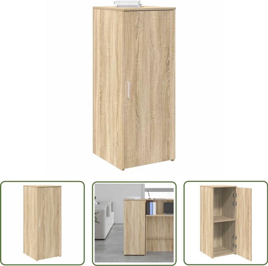 VidaXL Opbergkast 40x45x103 5 cm bewerkt hout sonoma eikenkleurig Opslagkast Houten Kast Salontafel Tv Tafel Woonaccessoires