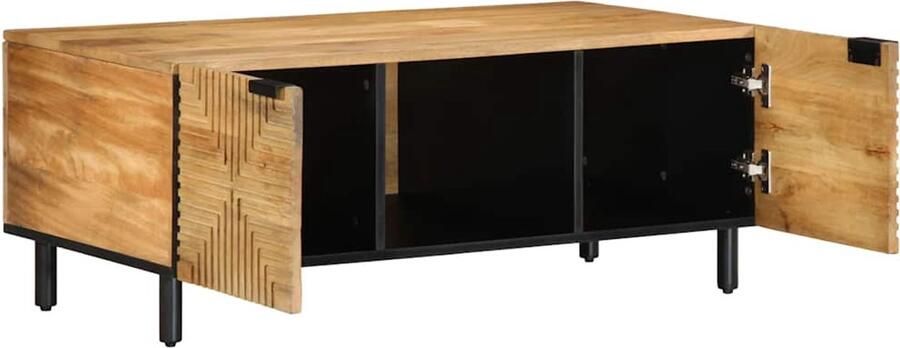 VidaXL Salontafel 100x54x40 cm massief mango bruin Salontafel Houten Salontafel Mangoholzen Salontafel Salontafels Bijzettafels