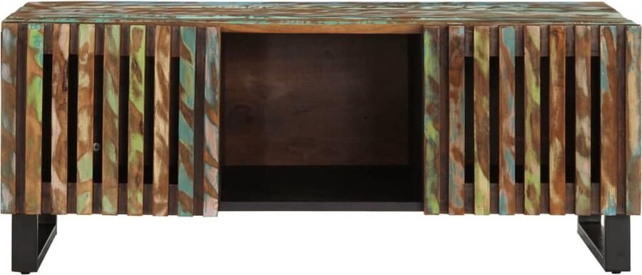 VidaXL Salontafel 100x55x40 cm massief acaciahout Salontafel Houten Salontafel Acaciahout Salontafel Vintage Salontafel Industriële Salontafel