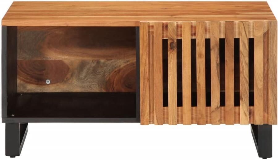 VidaXL Salontafel 80x51x40 cm massief acaciahout Salontafel Houten Salontafel Acaciahout Salontafel Salontafels Koffietafel