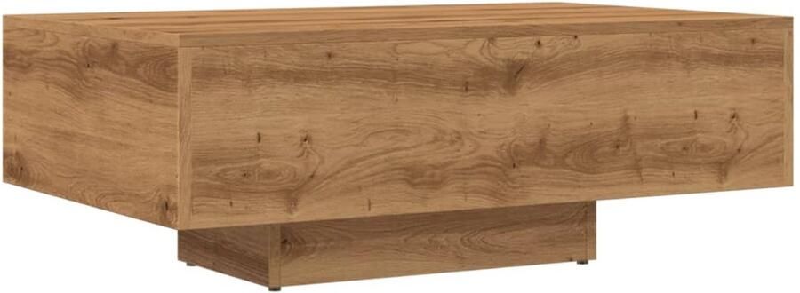 VidaXL Salontafel Salontafels Bijzettafel Banktafel Salontafel 85x55x31 cm bewerkt hout artisanaal eikenkleurig