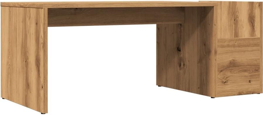 VidaXL Salontafel 90x45x35 cm bewerkt hout artisan eikenkleurig Salontafel Houten Salontafel Eikenhouten Salontafel Salontafels Livingroom Furniture
