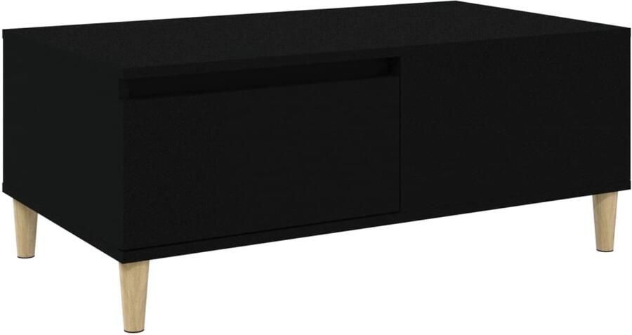The Living Store Salontafel Soho Hout 90 x 50 x 36.5 cm Zwart Salontafel Houten Salontafel Zwarte Salontafel Scandinavische Salontafel Moderne Salontafel