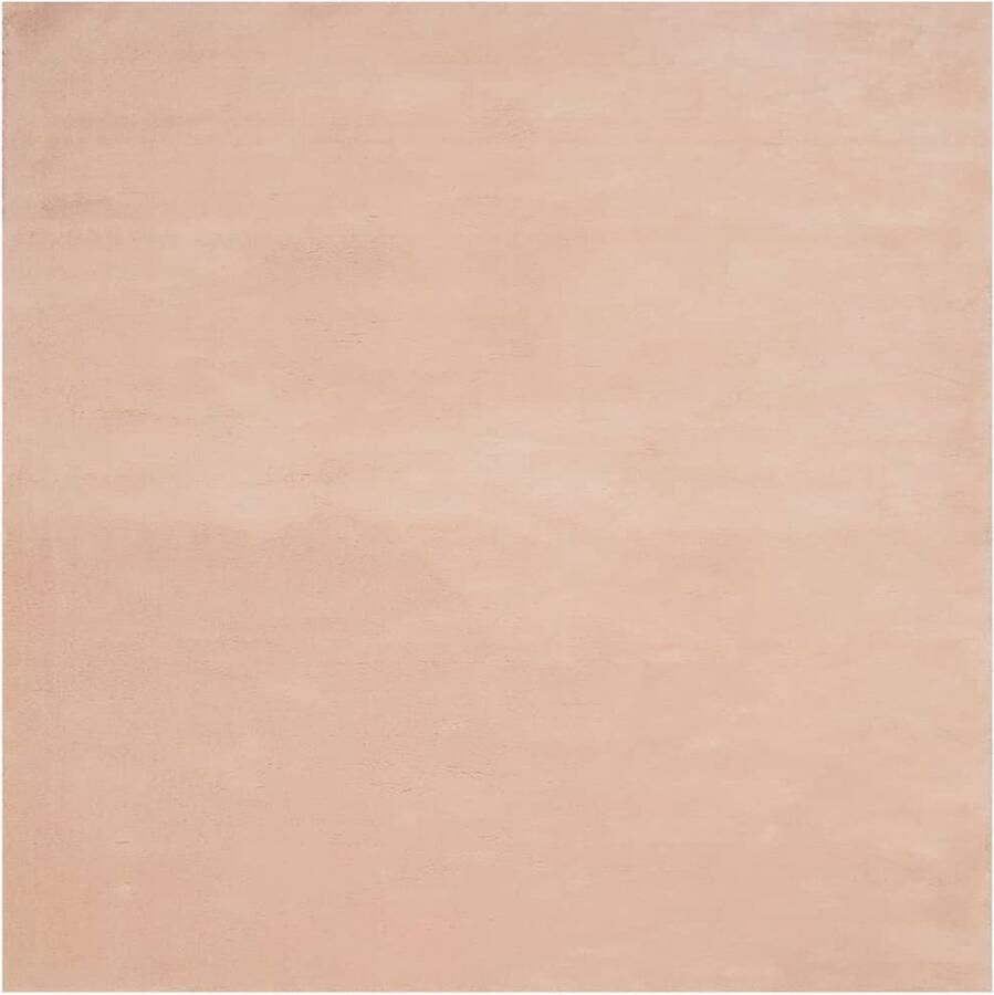 The Living Store HUARTE Vloerkleed 160 x 160 cm Roze Superzacht en pluizig Anti-slip Machinewasbaar 100% polyester Vloerkleed Huarte Roze Zacht Pluizig - Foto 3