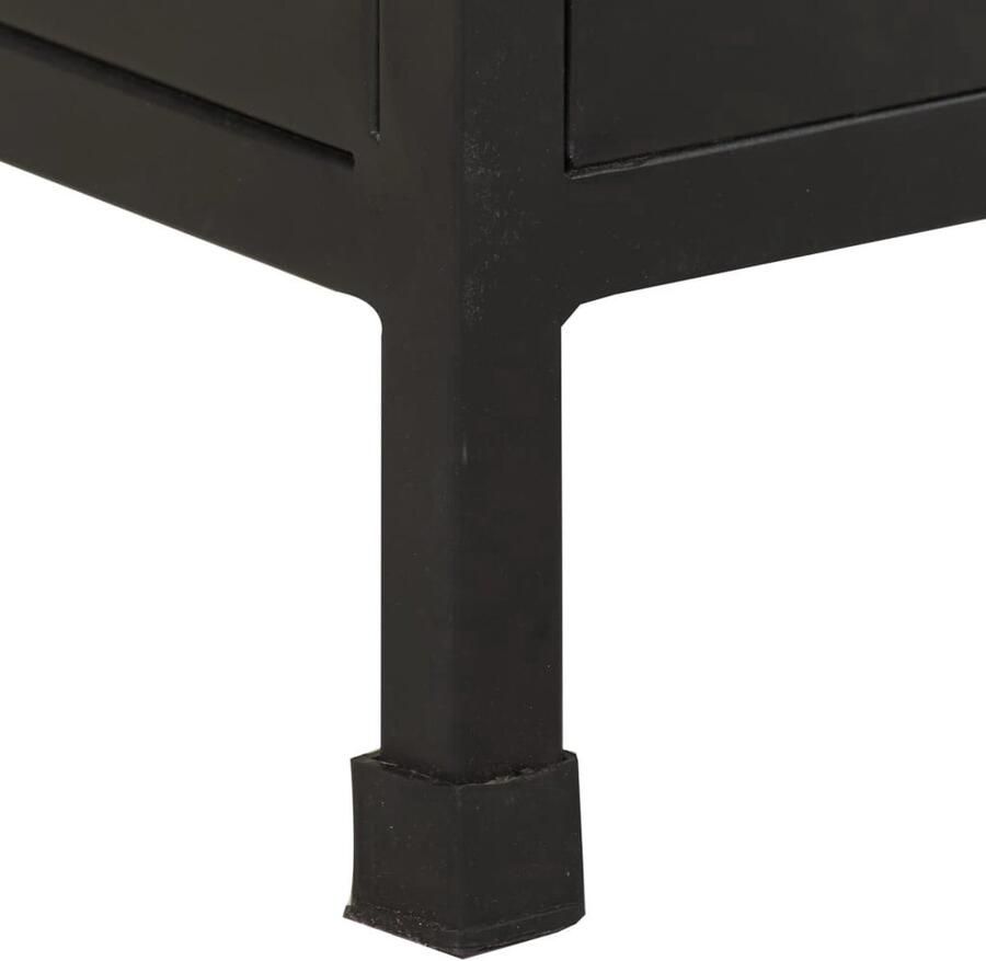 The Living Store Dressoir 47x35x76 cm ruw mangohout Bijzettafel Industrieel Design Mangohouten Meubels Vintage Kast Salontafel