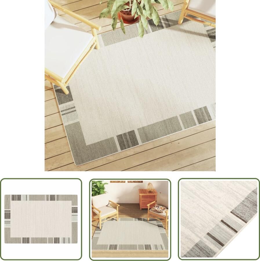 The Living Store Vloerkleed Sorona Dupont Meerkleurig 120x180 cm voor binnen en buiten Vloerkleed Interieur Design Outdoor Decoratie Tapijten Modern Design