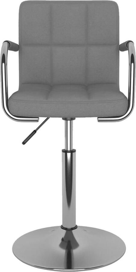 The Living Store Eetstoel Keukenstoelen 48 x 47 x (71-85.5) cm Lichtgrijs Eettafelstoel Keukenstoel Eetkamerstoel Comfortabele Stoel Robuuste Stoel