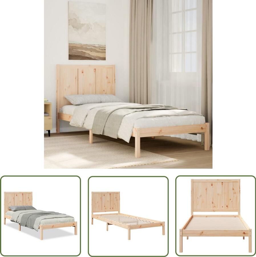 VidaXL Klikmechanisme Dynammometer Sleutel Bedframe extra lang zonder matras massief hout 100x210 cm Gereedschapset Drapers Tools Handgereedschap