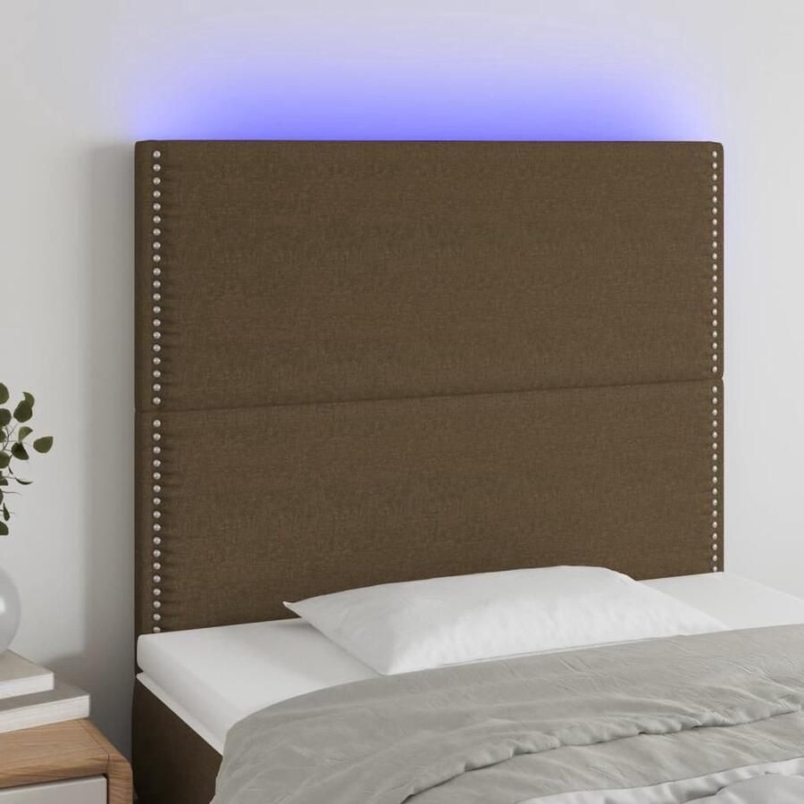 The Living Store Hoofdeind Klassiek LED-hoofdeind 80 x 5 x 118 128 cm Duurzaam materiaal Hoofd Bord Led Headboard Bed Frame Decoratie Slaap Kamer Meubilair Klassiek Hoofdbord