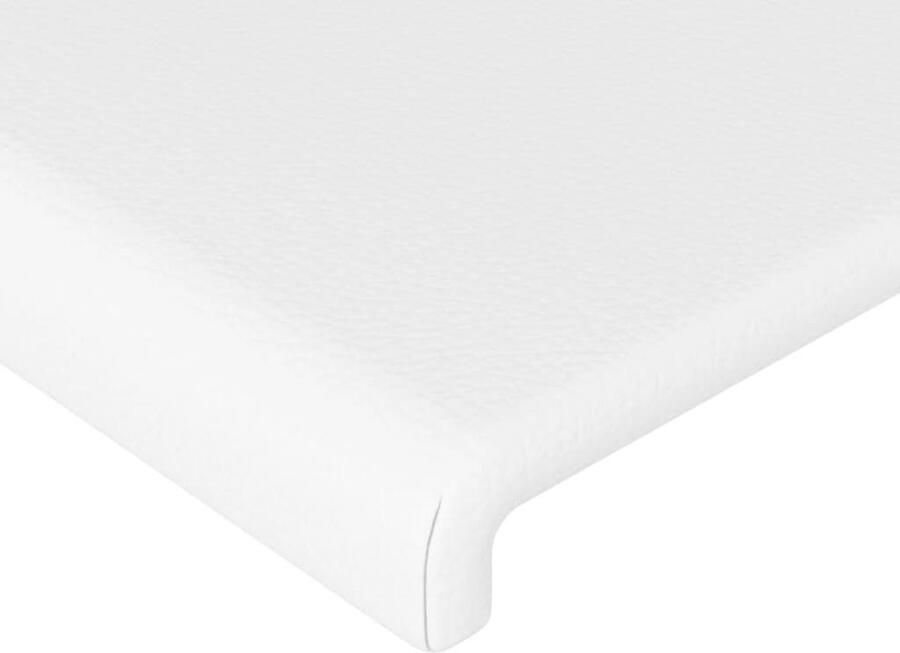 VidaXL Led Hoofdbord Hoofd Bord Hoofdbord LED 163x16x118 128 cm kunstleer wit Hoofdbord Met Led Hoofdbord Wit Kunstleder Hoofdbord