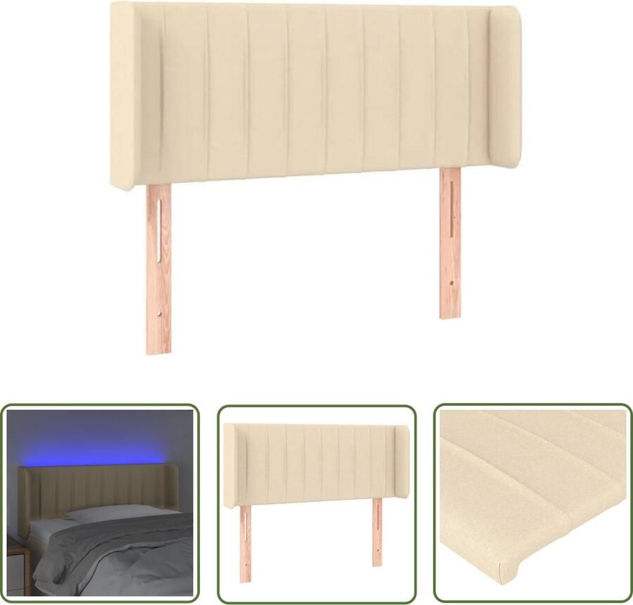The Living Store Hoofdbord Bedaccessoires 83 x 16 x 78 88 cm LED-strip Hoofd Bord Led Hoofdbord Hoofdkussen Bedroom Decoratie Slaapkamers