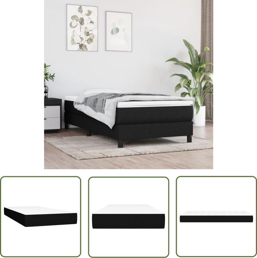 The Living Store Pocketveringmatras 90x200x20 cm Duurzaam materiaal Pocketveren en schuim Middelharde ondersteuning Pocketveringmatras Matras Slaapcomfort Pocketveren Schuimmatras