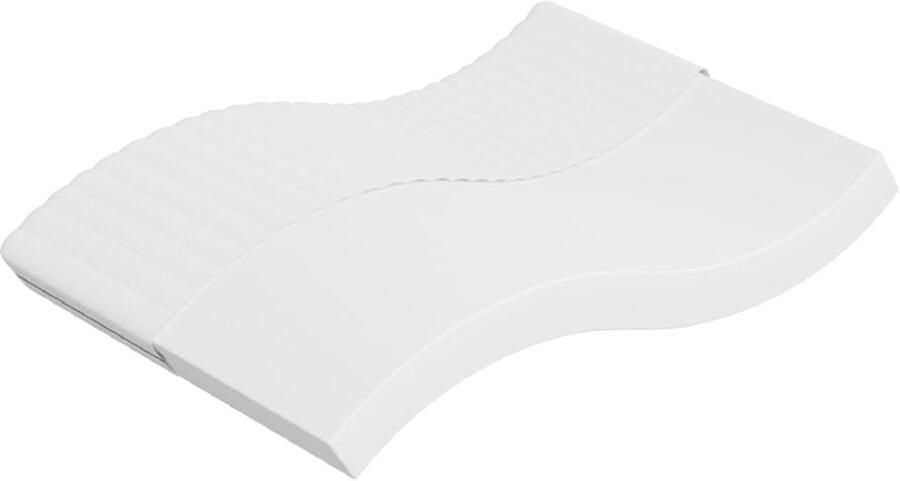 The Living Store Schuimmatras middelzacht 140x200 cm Schuimmatras Schuimmatrassen Tweepersoonsmatras Foam Matras